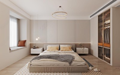 现代卧室3D模型下载